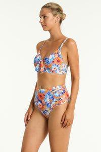 Rio Tie Front Bikini Top Iris (Orange)