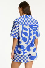 Load image into Gallery viewer, SEA LEVEL Seascape Bowling Shirt / BLUE
