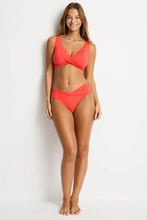 Load image into Gallery viewer, Essentials Edit Twist Mid Bikini Pant Tango
