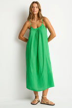 Load image into Gallery viewer, Sunset Tie Back Sundress Kelly Green
