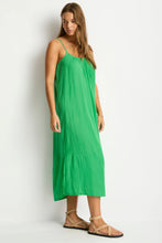Load image into Gallery viewer, Sunset Tie Back Sundress Kelly Green
