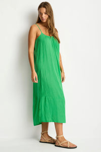 Sunset Tie Back Sundress Kelly Green