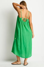 Load image into Gallery viewer, Sunset Tie Back Sundress Kelly Green
