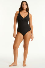 Load image into Gallery viewer, Spinnaker Cross Front Multifit  One Piece Black
