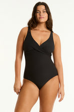 Load image into Gallery viewer, Spinnaker Cross Front Multifit  One Piece Black
