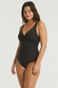 Spinnaker Cross Front Multifit  One Piece Black