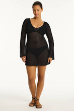 Load image into Gallery viewer, Surf Mesh Cover Up / Black
