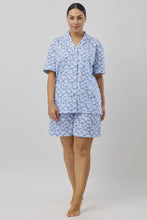 Load image into Gallery viewer, DAISIES SHORT PJ SET BLUE
