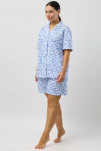 Load image into Gallery viewer, DAISIES SHORT PJ SET BLUE
