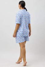 Load image into Gallery viewer, DAISIES SHORT PJ SET BLUE
