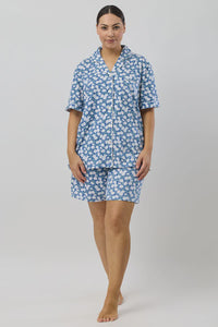DAISIES SHORT PJ SET DENIM