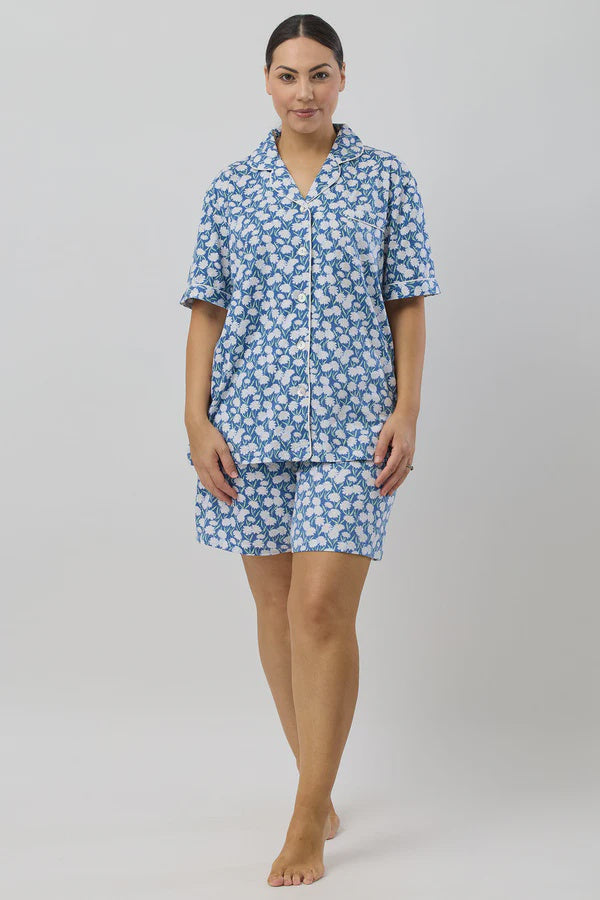 DAISIES SHORT PJ SET DENIM