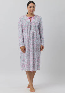 FLOWERETTE TIE NIGHTIE PINK
