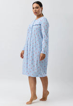 Load image into Gallery viewer, POSY NIGHTIE BLUE
