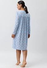 Load image into Gallery viewer, POSY NIGHTIE BLUE
