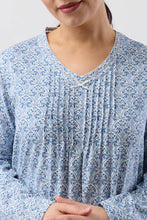 Load image into Gallery viewer, ORIENTAL CROCHET NIGHTIE TEAL - SK208O6
