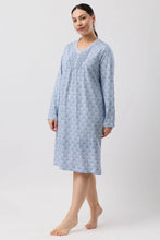 Load image into Gallery viewer, ORIENTAL CROCHET NIGHTIE TEAL - SK208O6
