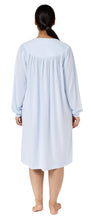 Load image into Gallery viewer, Rosebud Pleated Nightie Mid / Blue
