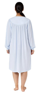 Rosebud Pleated Nightie Mid / Blue