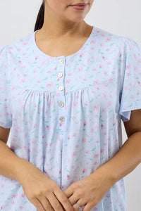 PEONY NIGHTIE - BLUE