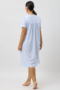 PEONY NIGHTIE - BLUE