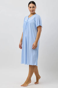 TRILOBAL NIGHTIE - CORNFLOWER