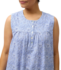 SLEEVELESS INDI NITE BLUE