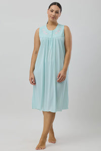 TRILOBAL SLEEVELESS NIGHTIE - MINT