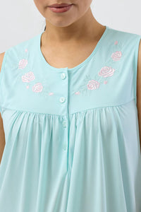 TRILOBAL SLEEVELESS NIGHTIE - MINT