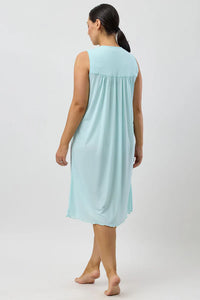TRILOBAL SLEEVELESS NIGHTIE - MINT