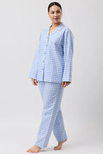 Load image into Gallery viewer, FLEUR DE LYS PJ SET BLUE - SK500F6
