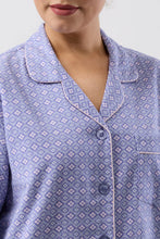 Load image into Gallery viewer, FLEUR DE LYS PJ SET INDIGO - SK500F6
