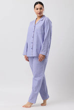 Load image into Gallery viewer, FLEUR DE LYS PJ SET INDIGO - SK500F6
