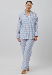 HOUNDSTOOTH REVERE PJ SET BLUE