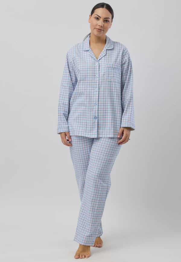 HOUNDSTOOTH REVERE PJ SET BLUE
