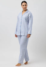 Load image into Gallery viewer, HOUNDSTOOTH REVERE PJ SET BLUE
