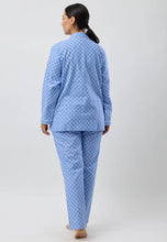 Load image into Gallery viewer, LATTICE REVERE PJ SET BLUE - SK500L5
