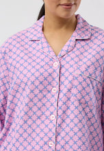 Load image into Gallery viewer, LATTICE REVERE PJ SET PINK - SK500L5
