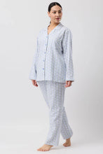 Load image into Gallery viewer, TULIP STRIPE PJ SET BLUE - SK500T6
