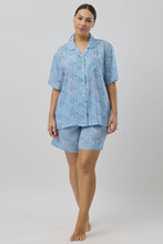 Load image into Gallery viewer, BOHO SHORT PJ SET SKY

