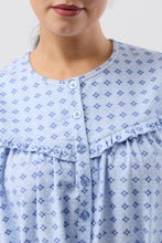 Load image into Gallery viewer, FLEUR DE LYS NIGHTIE BLUE - SK625F6
