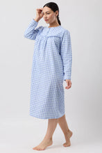 Load image into Gallery viewer, FLEUR DE LYS NIGHTIE BLUE - SK625F6

