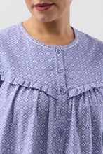 Load image into Gallery viewer, FLEUR DE LYS NIGHTIEINDIGO  - SK625F6
