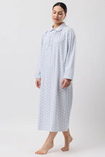 Load image into Gallery viewer, TULIP STRIPE COLLAR NIGHTIE BLUE - SK629T6
