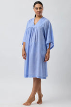 Load image into Gallery viewer, Foliage Sleep Kaftan Blue- SK705F5
