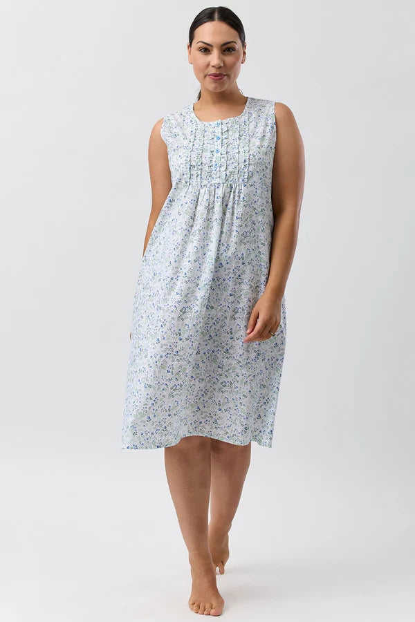 PANSIES SLEEVELESS NIGHTIE BLUE - SK807P5