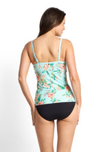 Load image into Gallery viewer, Chilio Twist Front Ruched Singlet Mint
