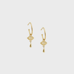 FRANCES EARRINGS STERLING 925 - GOLD