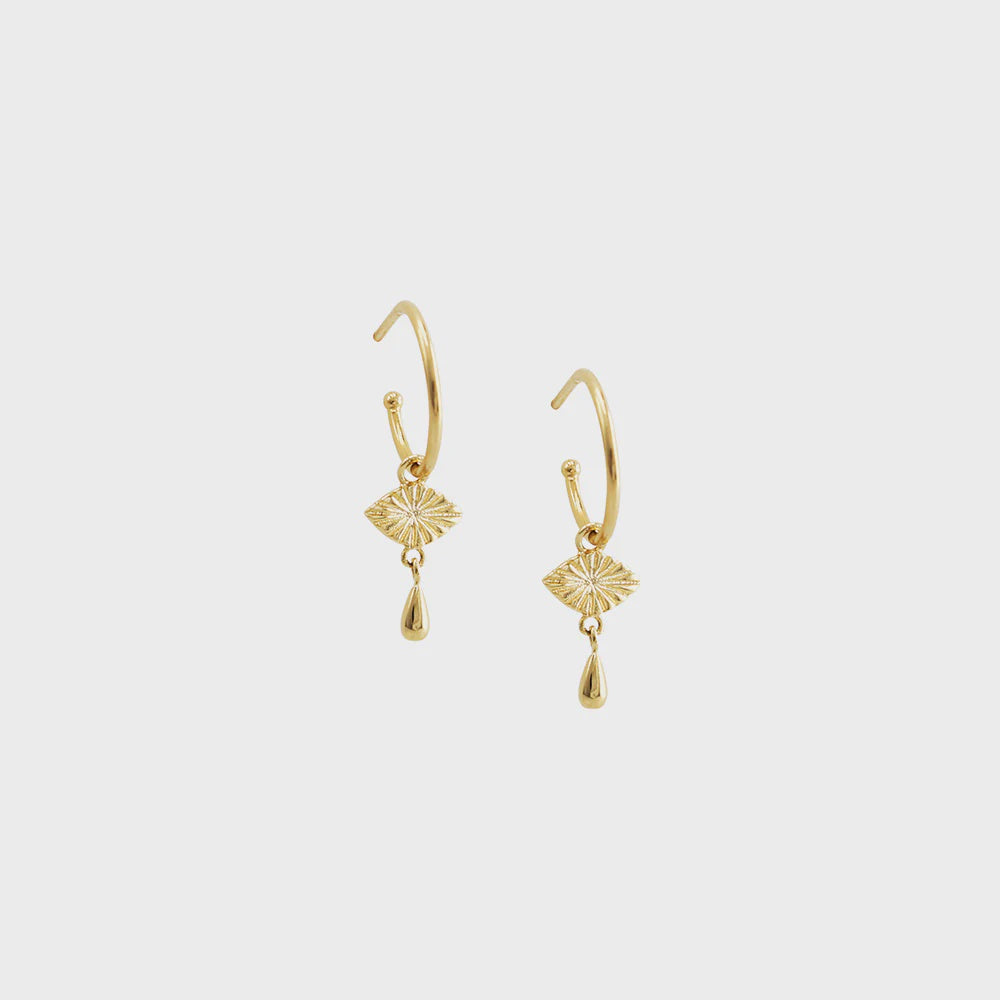 FRANCES EARRINGS STERLING 925 - GOLD