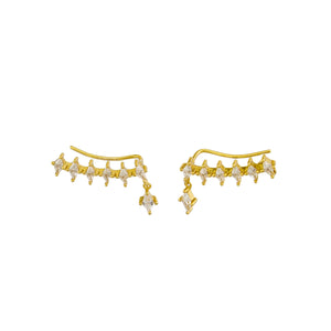 BERNICE EARRINGS STERLING SILVER - GOLD